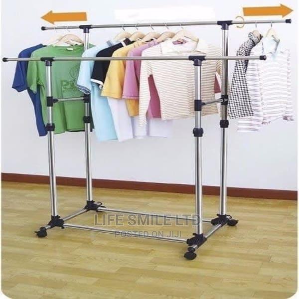 Stainless Double Pole Adjustable Cloth Hanger in Lagos Island (Eko