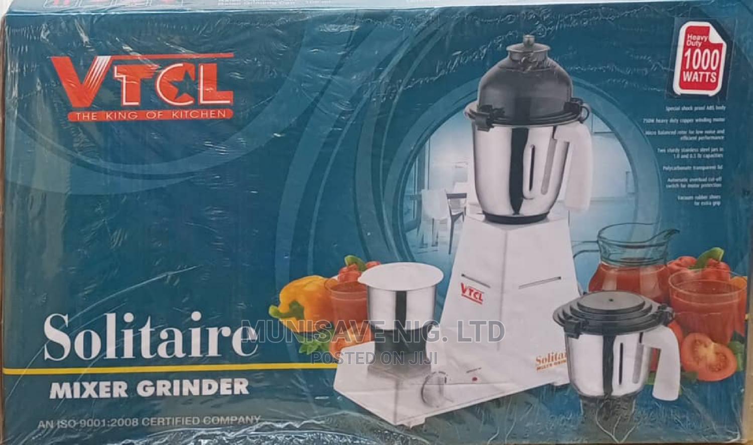 VTCL 1000watts Solitaire Mixer Grinder in Lagos Island (Eko) Kitchen