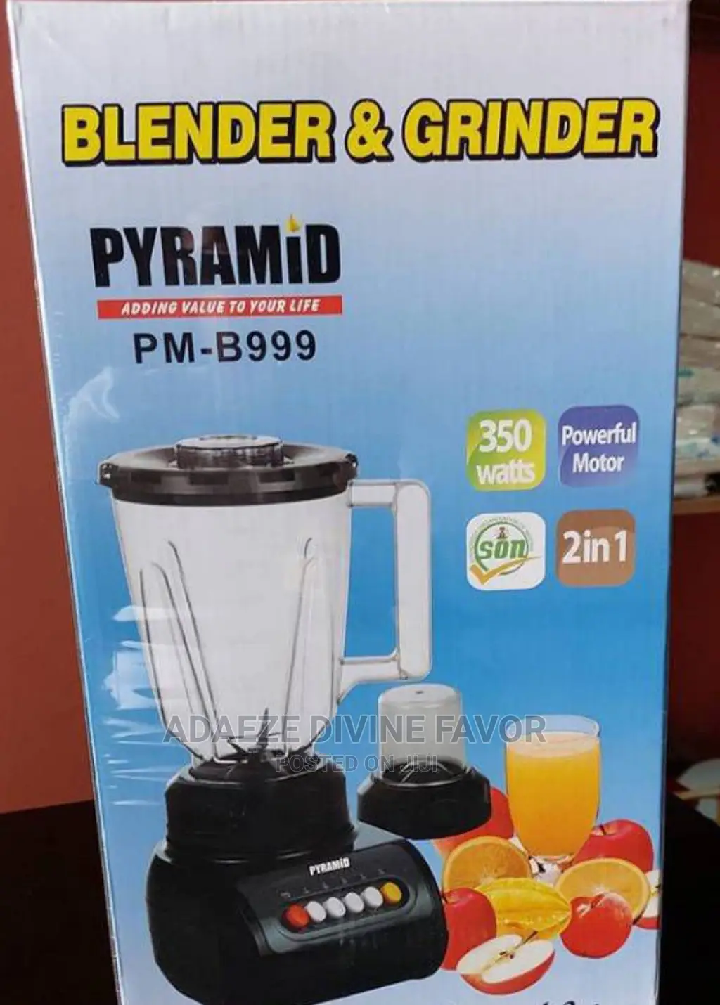 2in1 Pyramid 350W Blender And Grinder PMB999 in Lagos Island (Eko