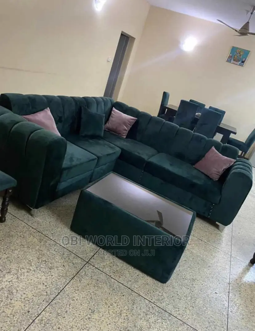 L Shape Sofas With Center Table in Ojo Furniture, Obi World Interiors