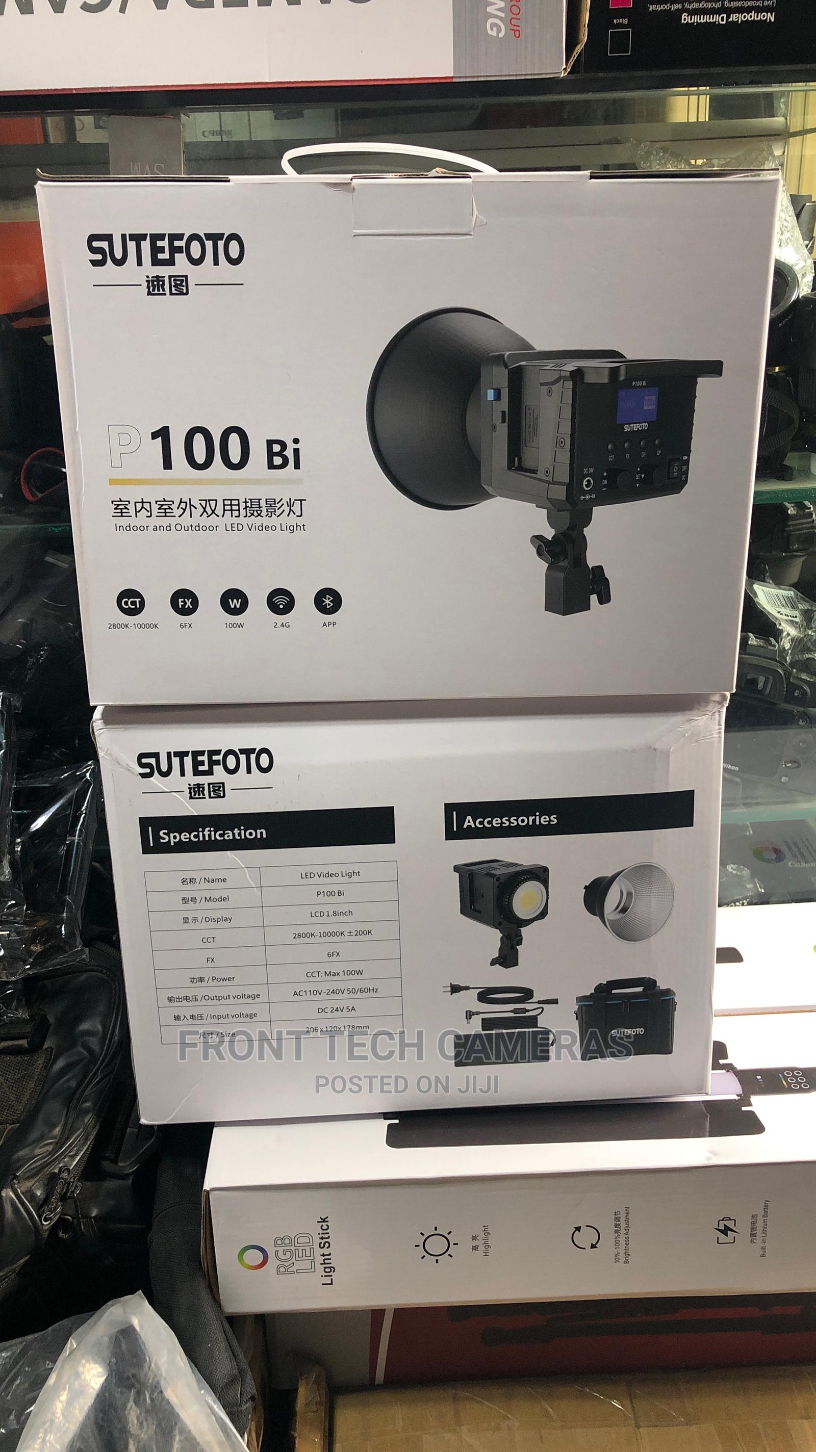 Sutefoto P100 Bi Video Light in Ikeja Stage Lighting & Effects, Front