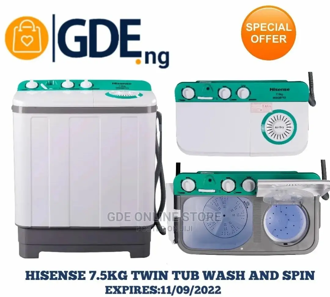 Hisense 7.5kg Washing Machine in Lagos Island (Eko) Home Appliances