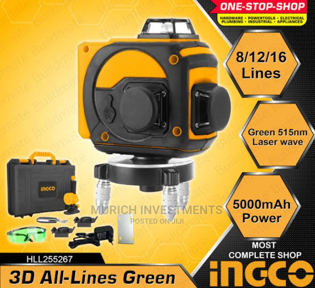 Ingco 3D All Lines 8/12/16 Lines Green Laser Level 030m in Lagos