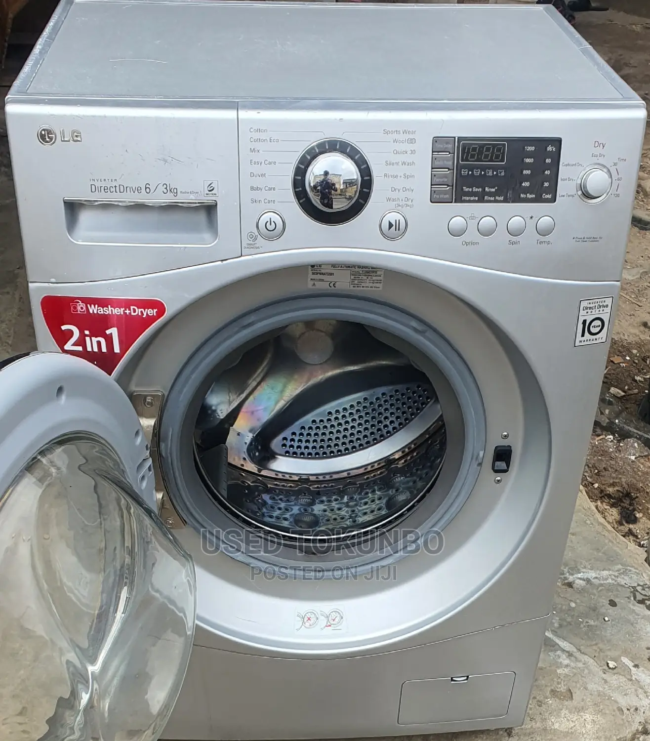 6kg Lg Inverter Drive Wash Dry Washing Machine+Payondelivery in