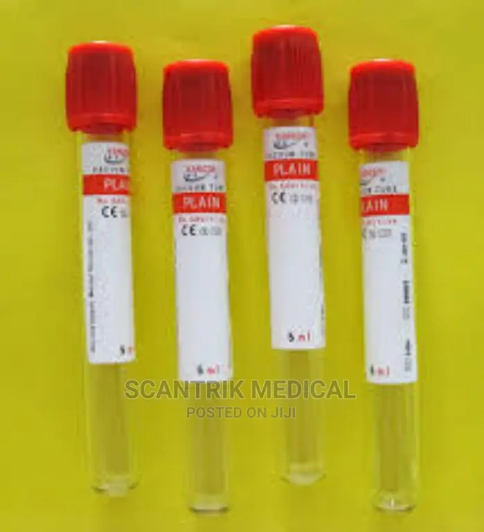 Plastic Blood Collection Tubes, Plain, for Laboratory in Yaba Medical