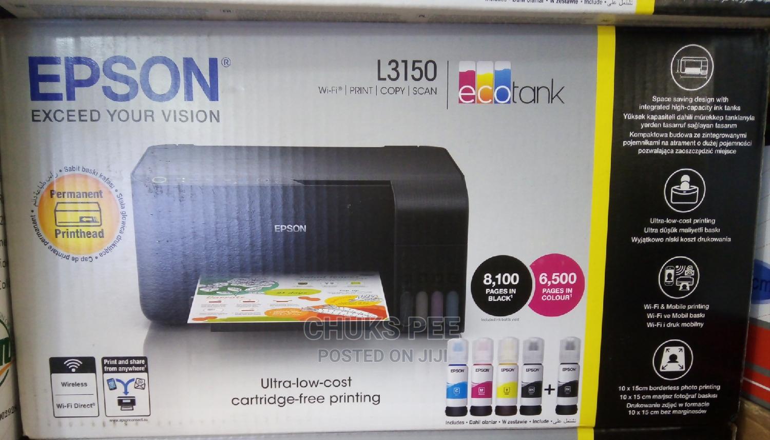 Epson L3150 Ink Tank All in One Printer in Ikeja Printers & Scanners