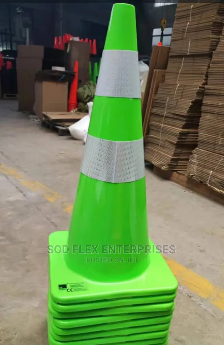 70cm Green, Yellow,And Blue Safety Cone in Lagos Island (Eko