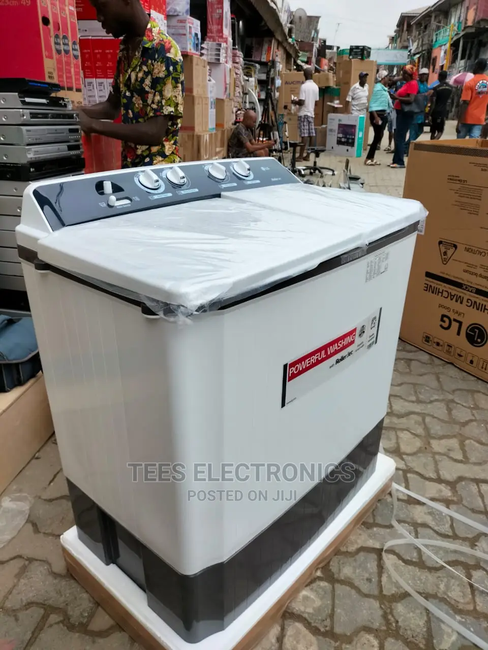 LG 8kg Twin Tub Roller Jet Washing Machine in Ikoyi Home Appliances