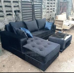 A Standard L Shape Sofa With Center Table | Furniture for sale in Lagos State, Ikeja
