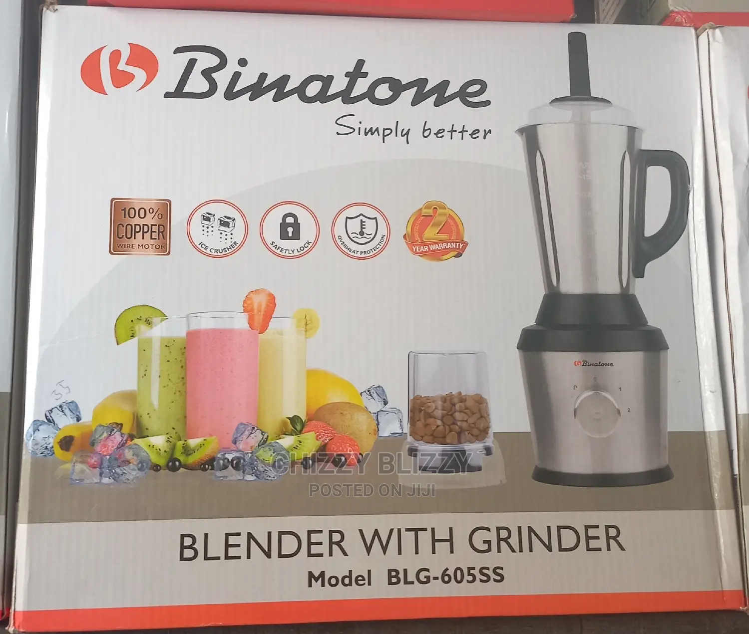 Binatone BLG605SS Blender/Grinder With Stick in Lagos Island (Eko
