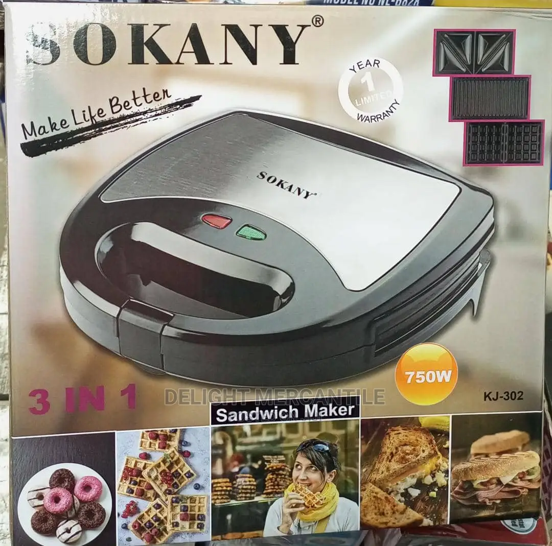Sokany Sandwich Maker 3 in 1 Toaster Machine in Lekki Kitchen