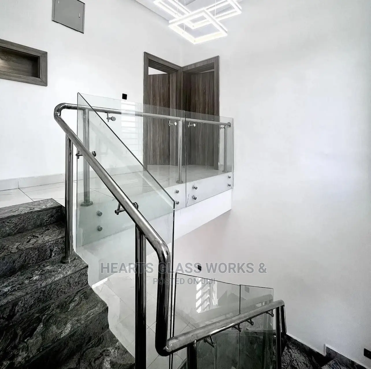 Frameless Glass Glass Railings System in Isolo Building Materials