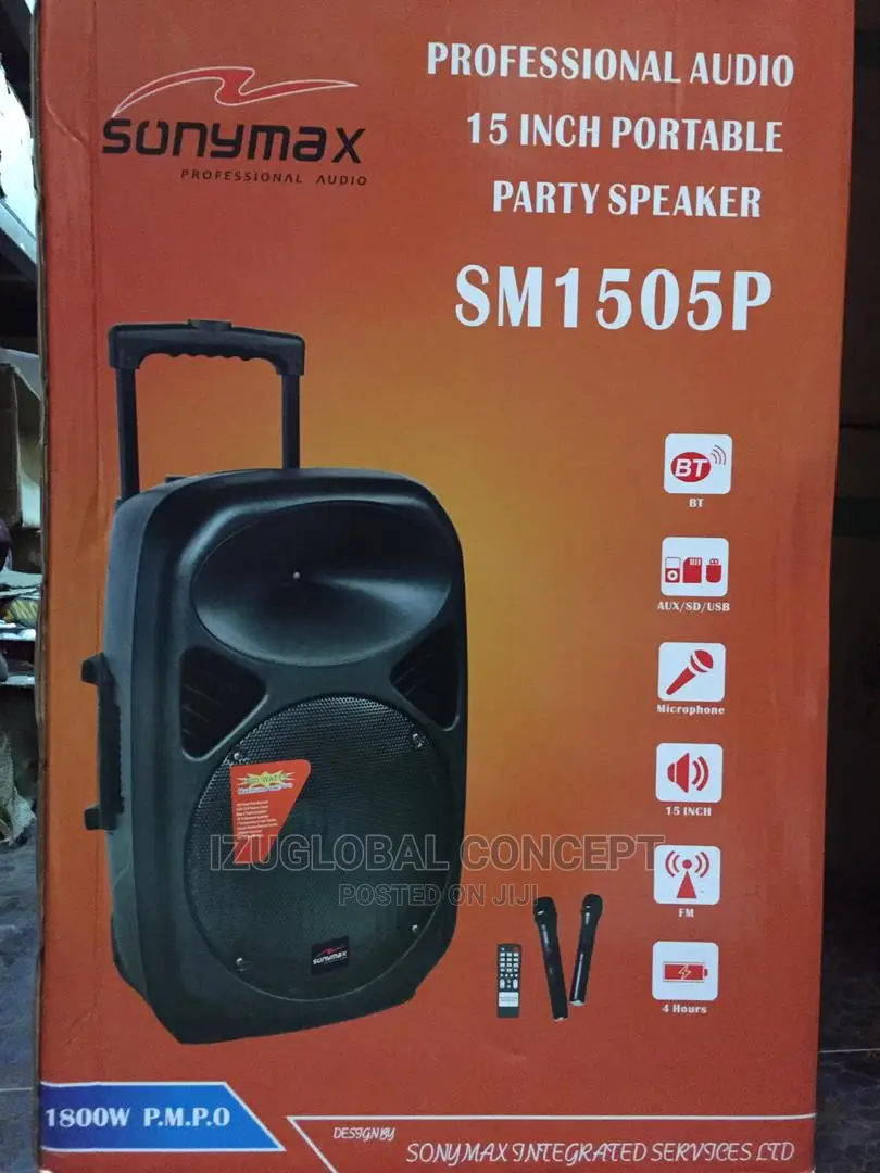 Rechargeable Public Address System With Bluetooth 2 Mic in Ojo
