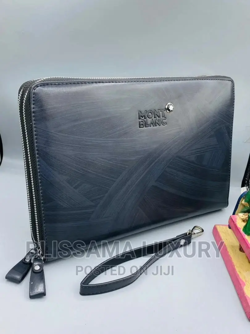 Boîte Vide Montblanc + Pochette Pour Portefeuille Homme Cuir - Occasion, Pour Collection Ou Rangement