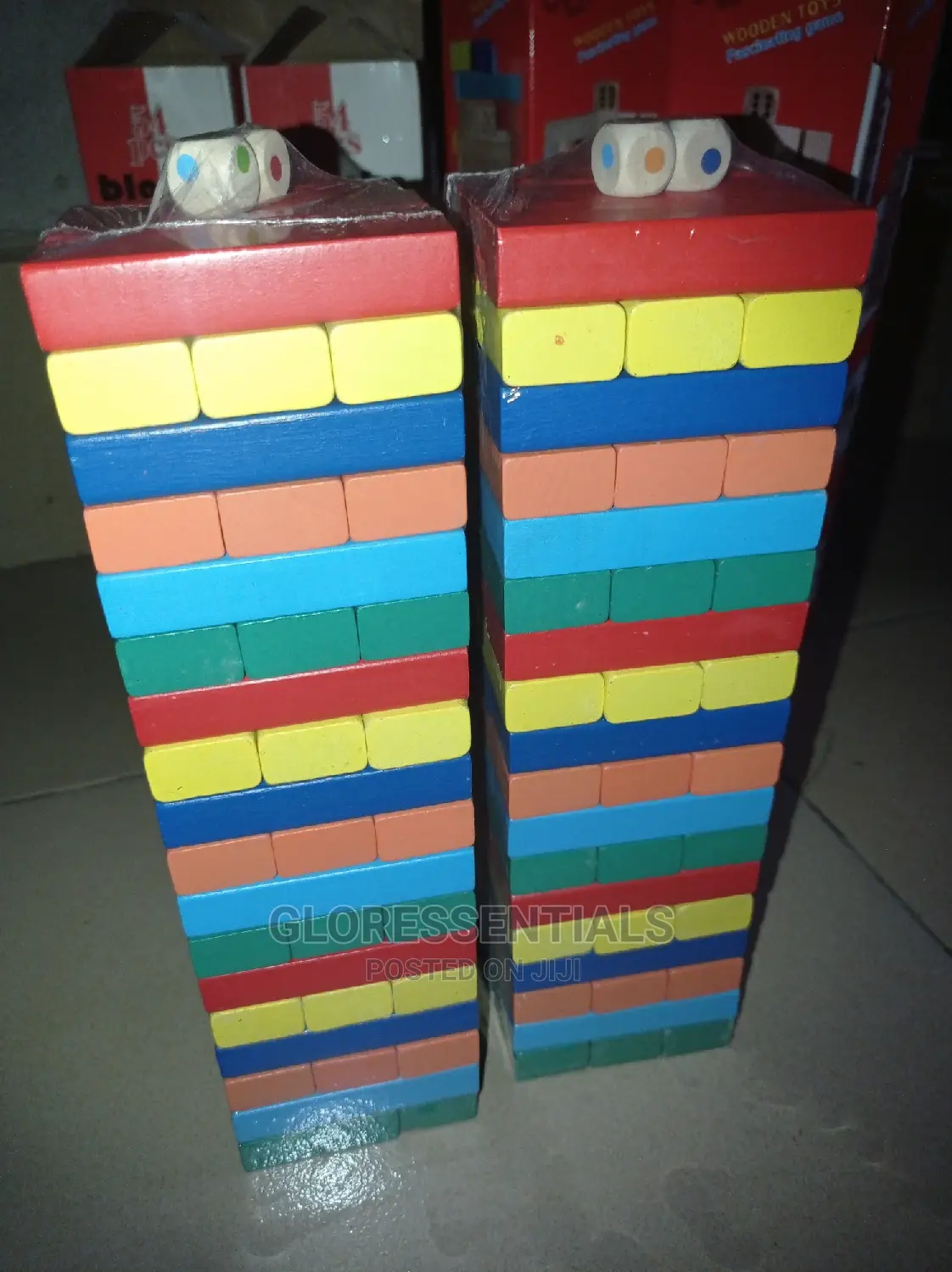 Coloured Jenga Game
