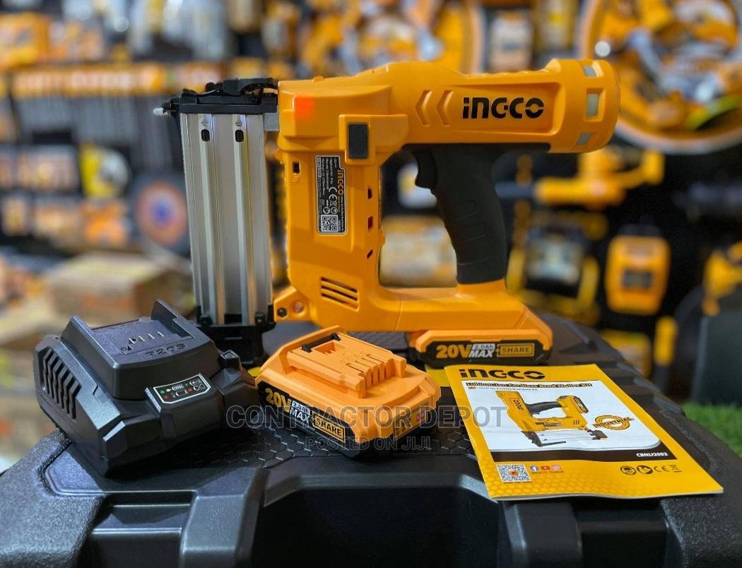 Ingco Cordless Brad Nailer With 2 Pcs Battery 20V 2.0ah in Lagos