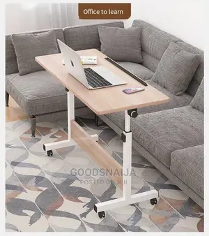 Photo - MDF Adjustable Laptop Table 60cmx40cmx65cm