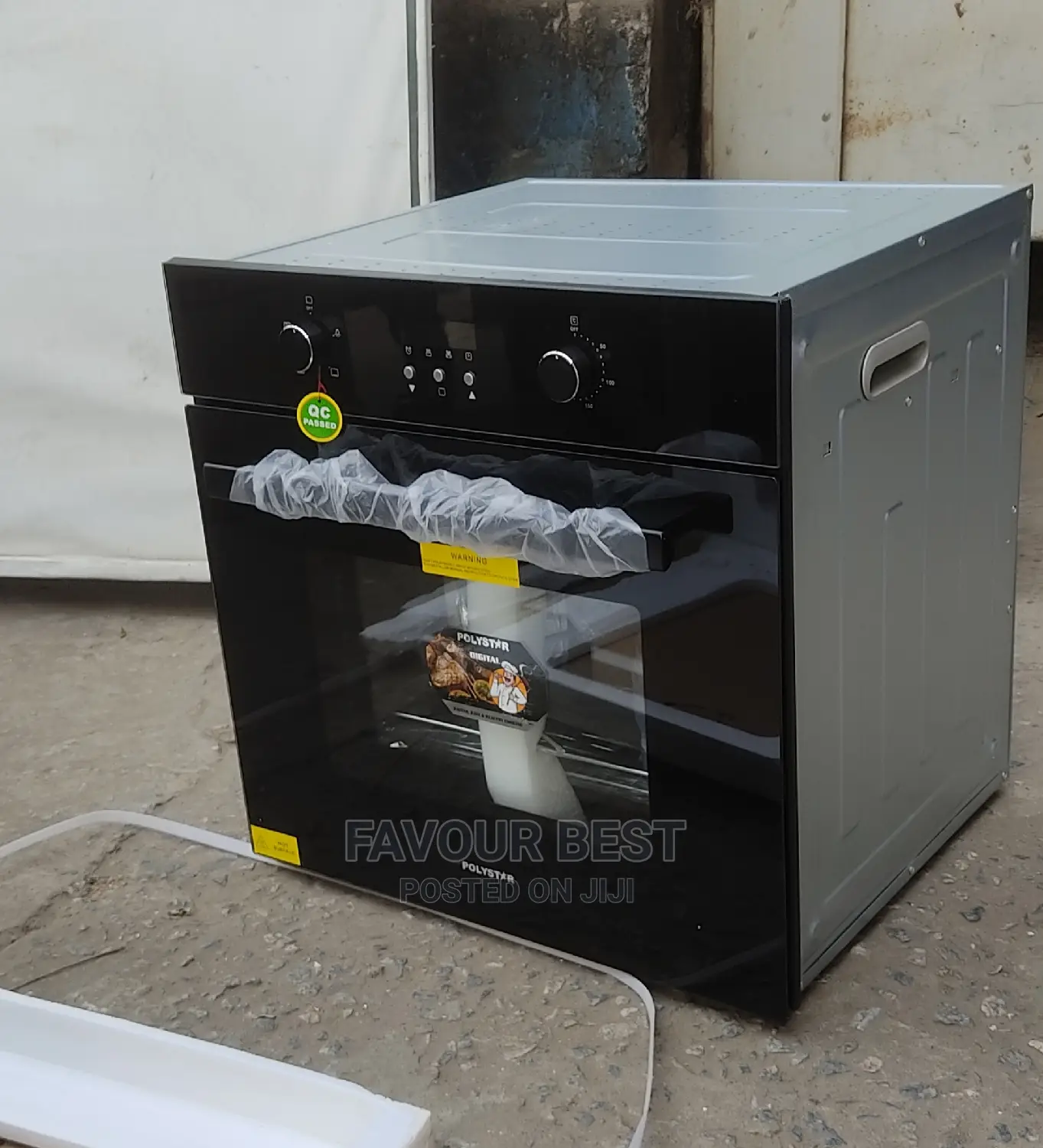 Polystar Electric Oven in Built Oven 60cm Black Colour in Ojo Kitchen