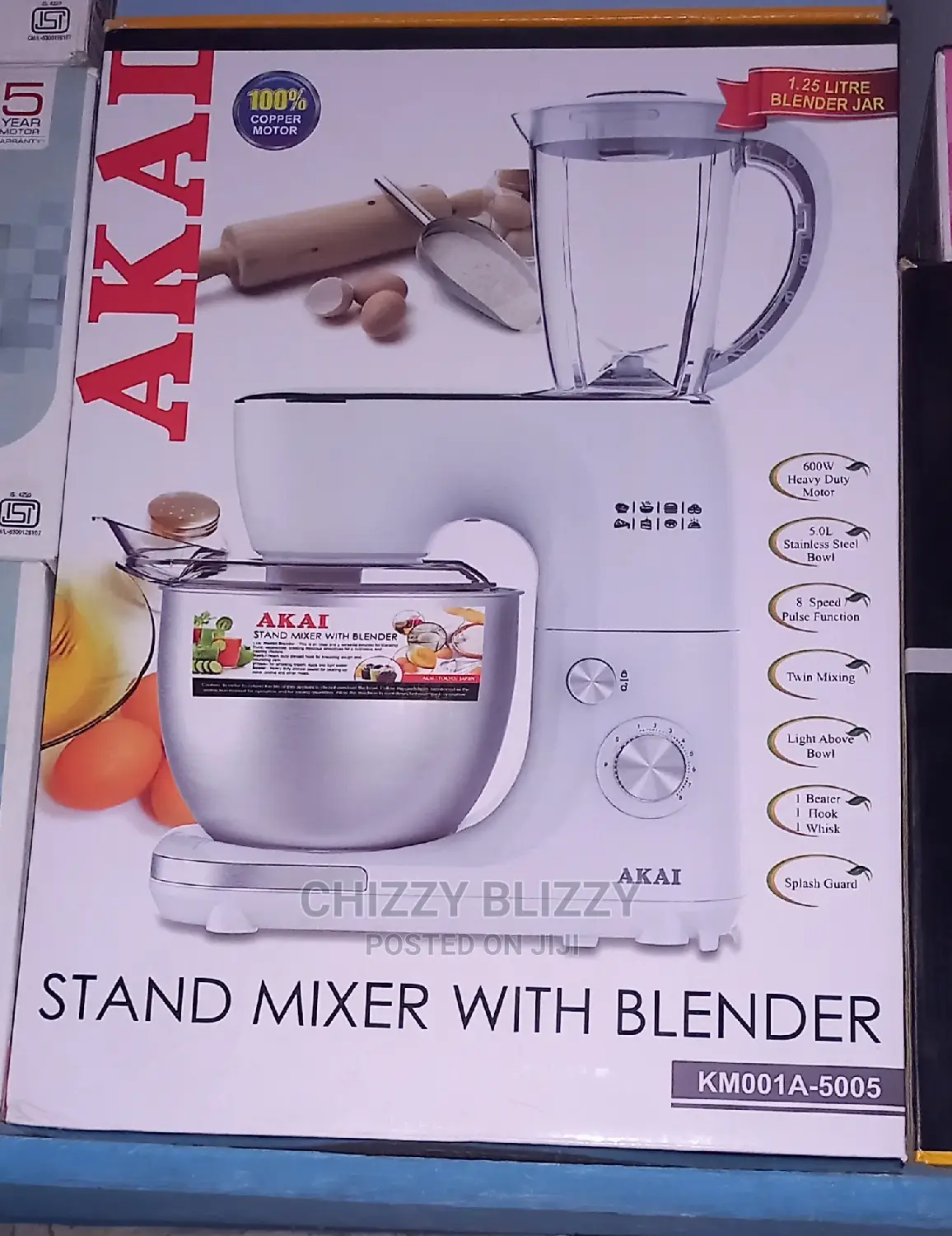 Akai Heavy Duty Stand Mixer With Blender in Lagos Island (Eko