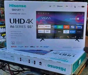55-Inch Hisense A6 Smart TV | Uhd + Free Wall Bracket | TV & DVD Equipment for sale in Lagos State, Amuwo-Odofin