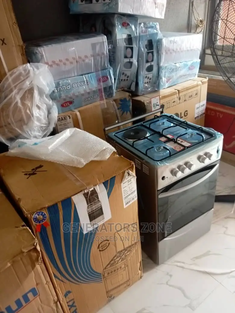 Maxi 4 Burner 3 Gas Cooker + 1 Electric + Oven LampF5c31g2 in Abule