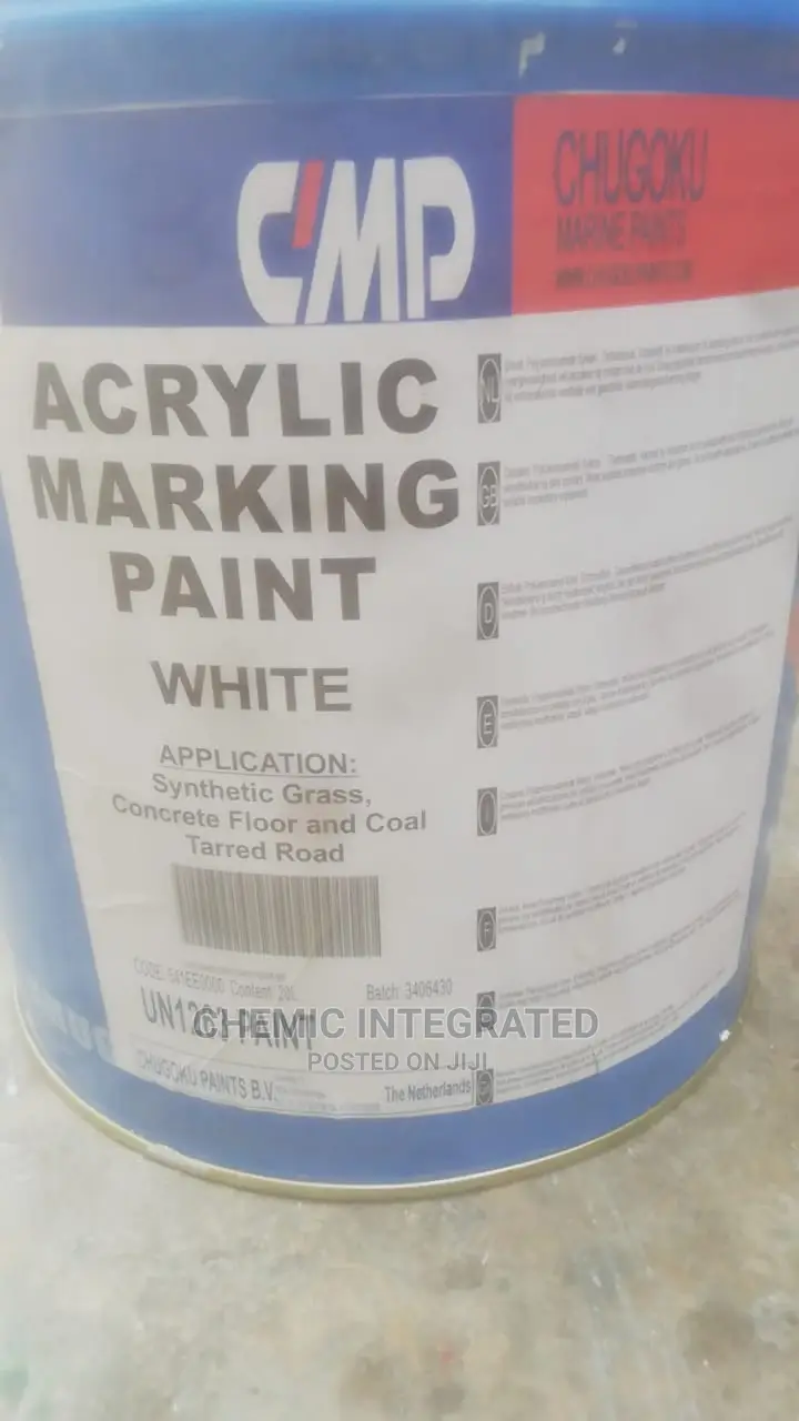 Acrylic Reflective Marking Paint for Synthetic Grass, Road in Apapa