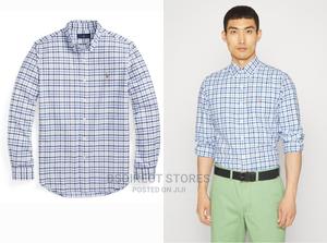 Polo Ralph Lauren Blue Multi Custom Fit Oxford Checked Shirt | Clothing for sale in Abuja (FCT), Utako