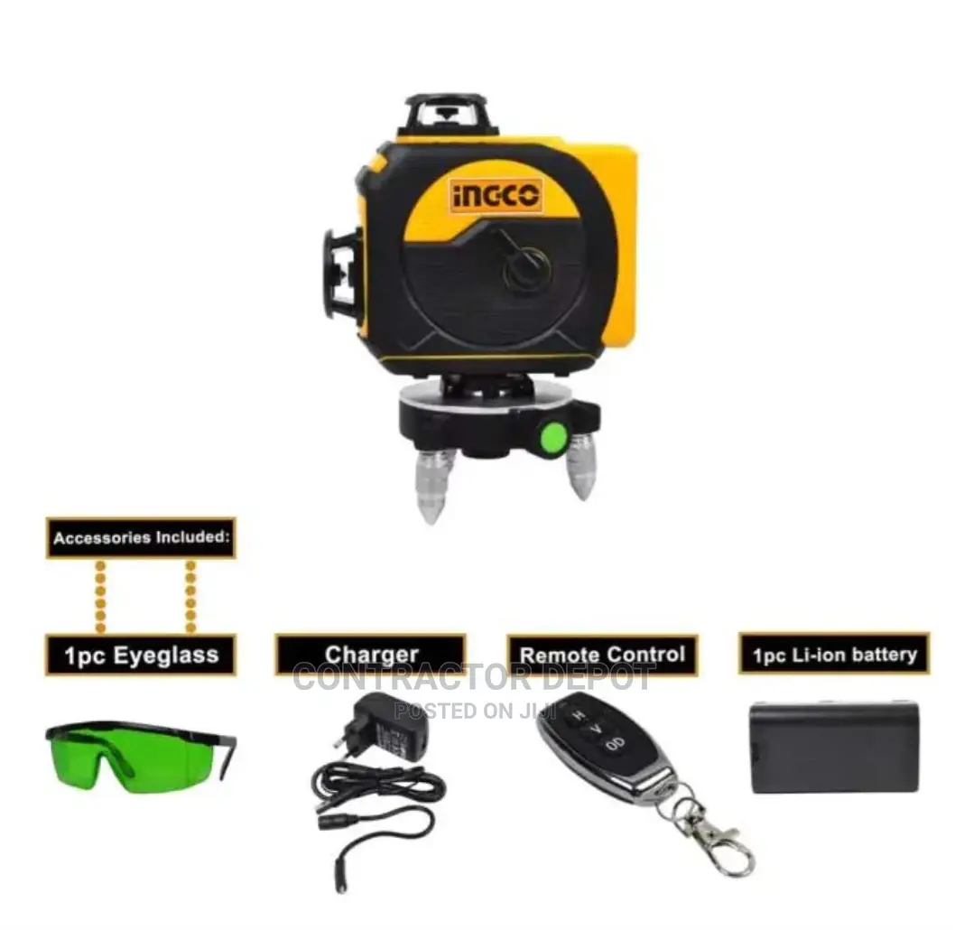 Ingcolaser Thread Ingco 3D All Lines 8/12/16 Lines Green Laser Level 0-30m in Lagos ...