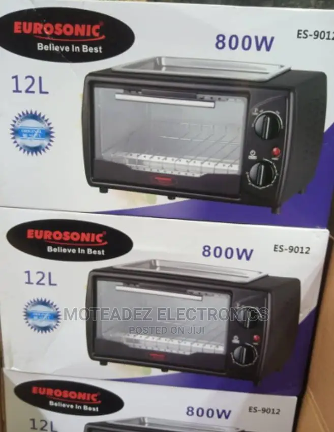 Eurosonic 12L (800watts) Electric Oven With Top Grill in Ojodu