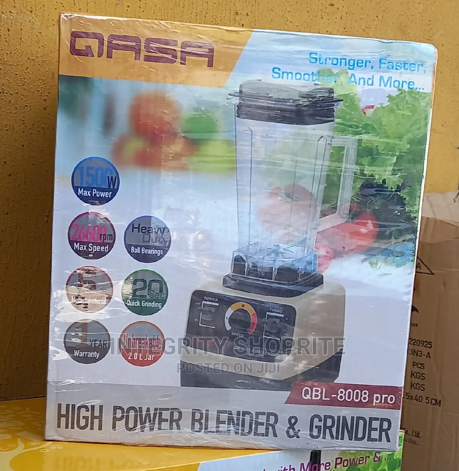 QASA High Power Blender Grinder QBL8008 Pro 1500watt in Lagos Island