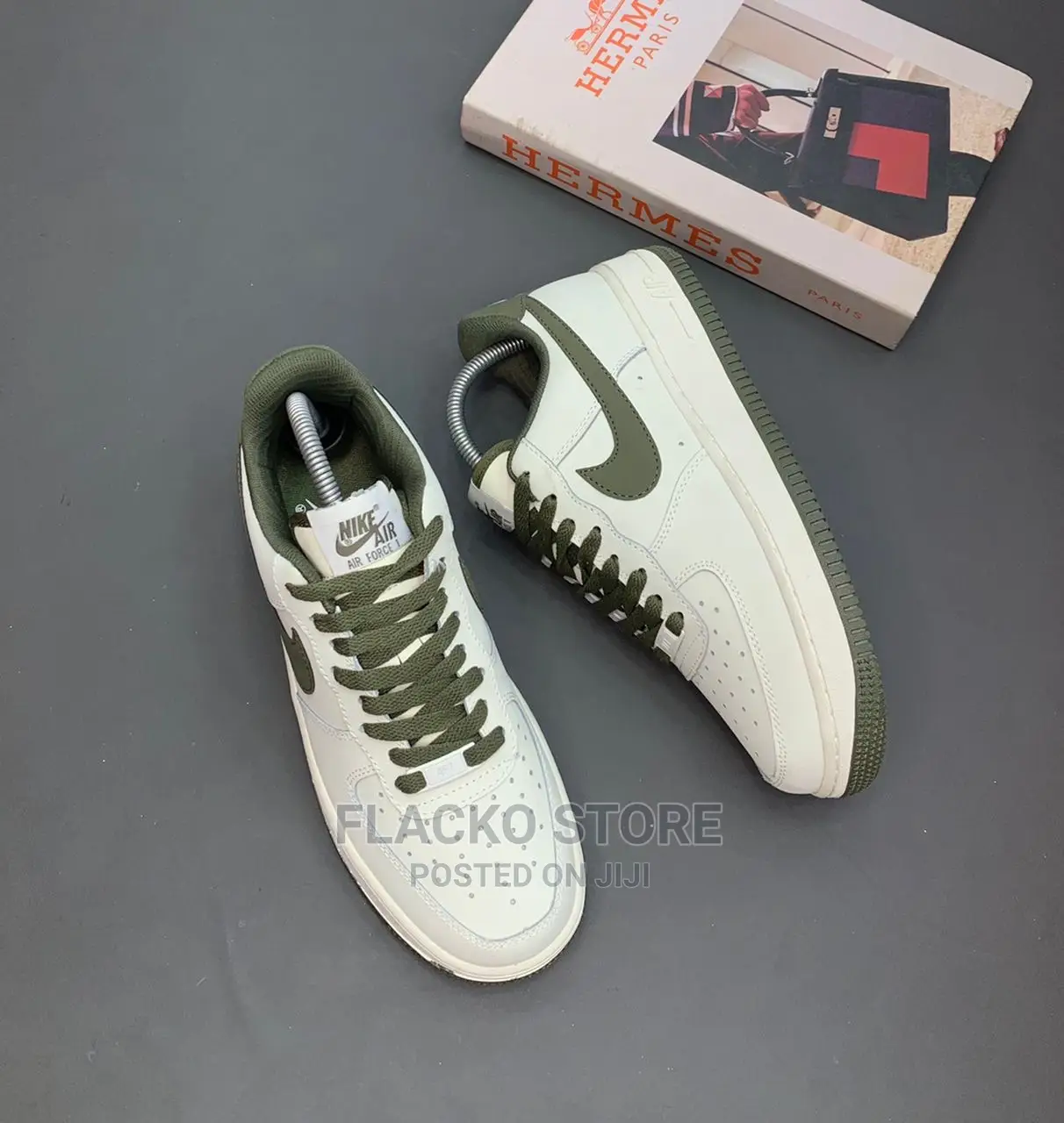army green airforce ones