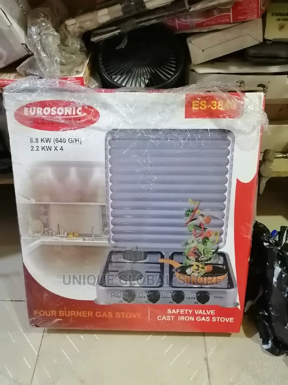 Eurosonic Table Top 4 Burner Gas Cooker in Ikeja Kitchen Appliances, Unique Global Store Jiji.ng