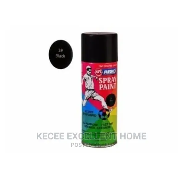 Abro Spray Paint 400ml BLACK in Lagos Island (Eko) Home