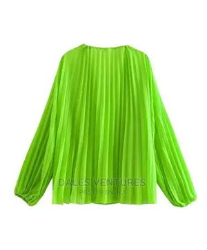 Luxury Zara Lemon Pleated Top