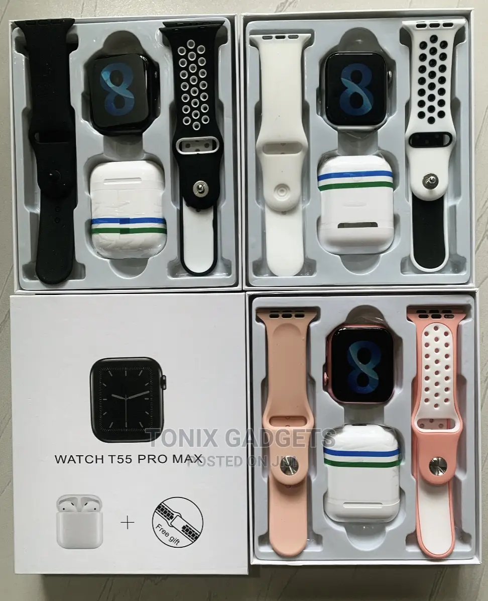 Smartwatch T55 Pro Max Series 8 With Health Features in Ikeja