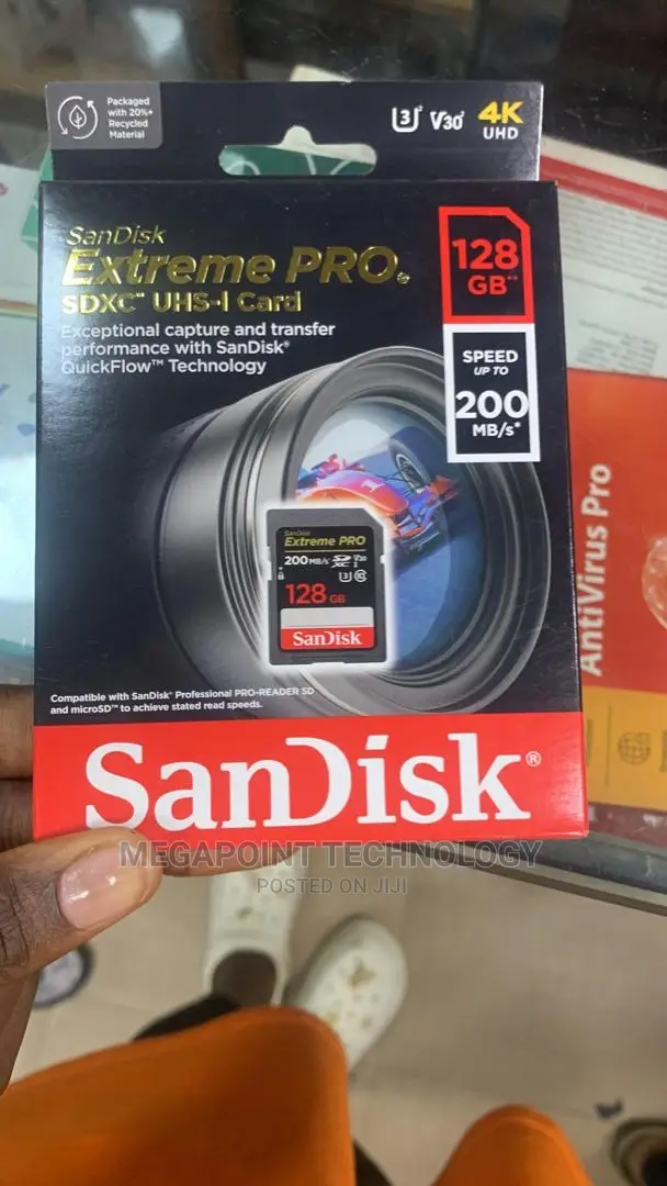 Sandisk 128gb Extreme Pro Sd Card in Ikeja Accessories for Mobile