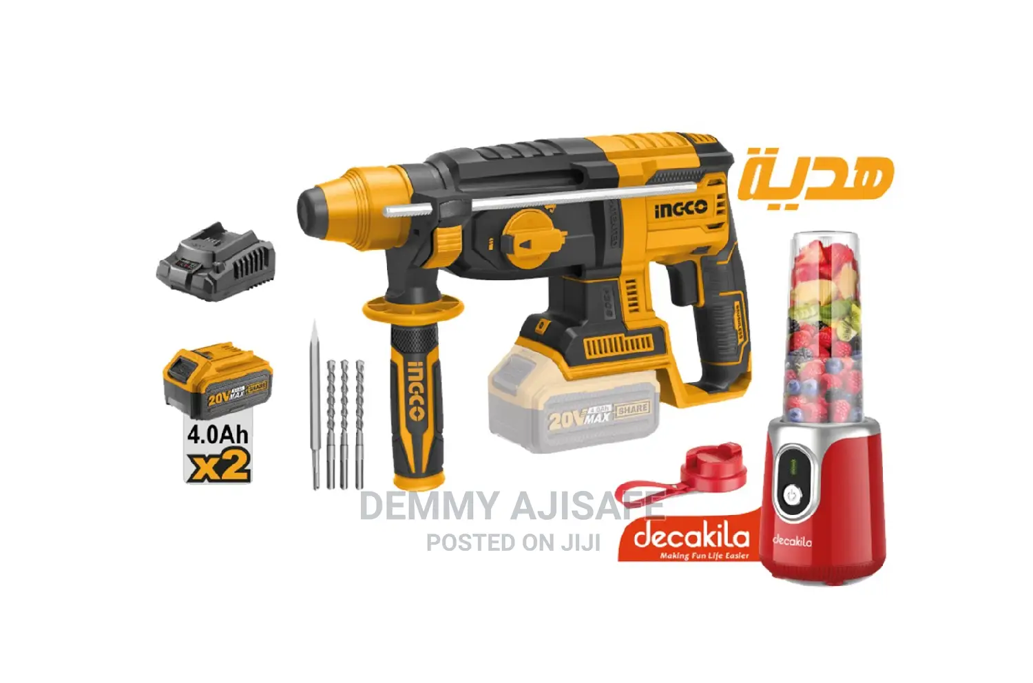 Ingco Cordless Rotary Hammer Drill With Blender in Lagos Island (Eko