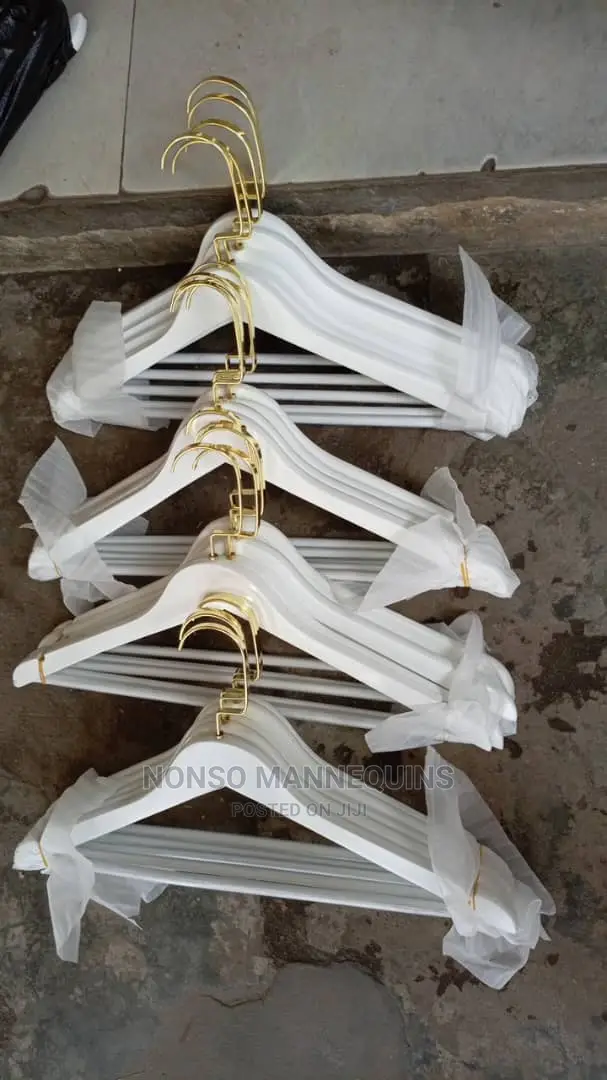 White and Gold Luxury Clothes Hangerzz in Lagos Island (Eko) Home