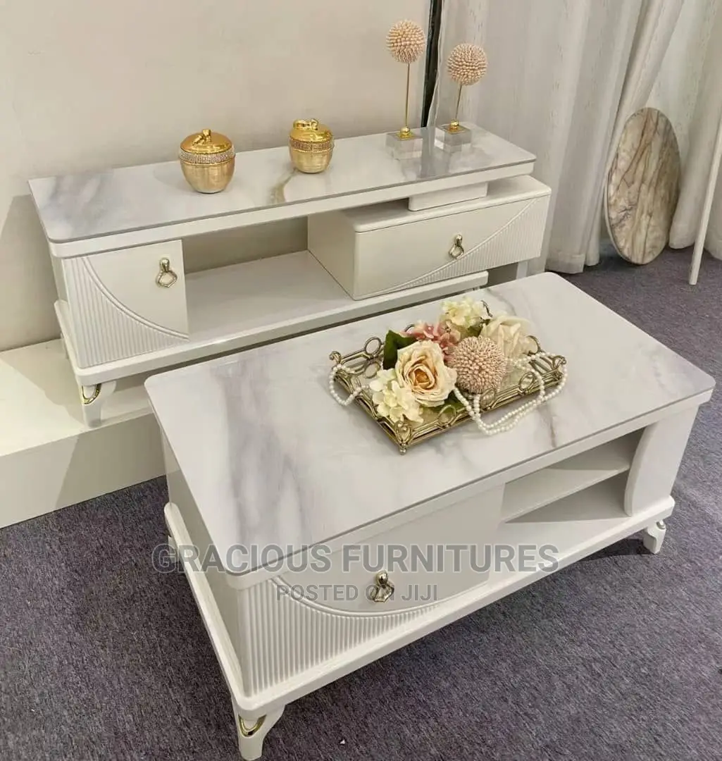 Tv Stand Center Table With Drawers Set in Victoria Island Furniture