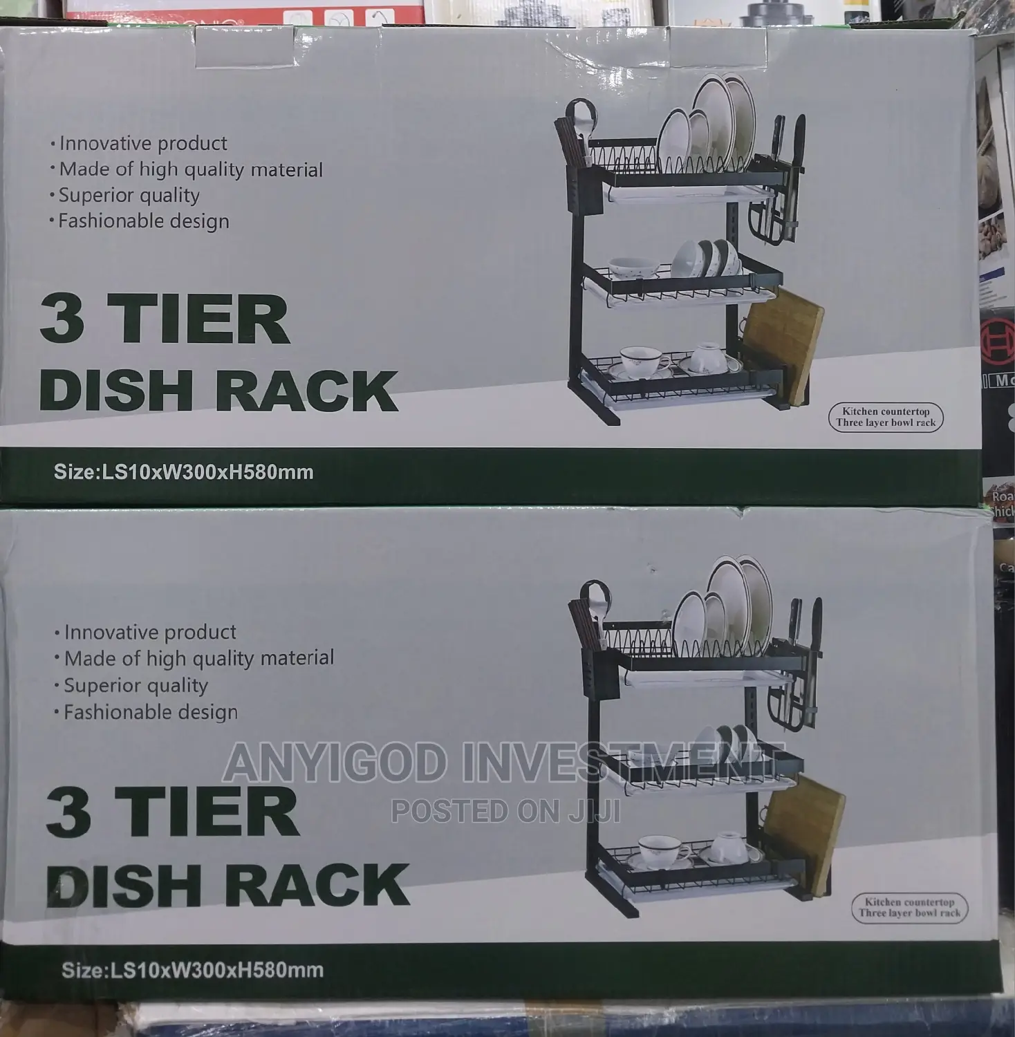 3 Layers Stainless Plate Rack in Lagos Island (Eko) Kitchen