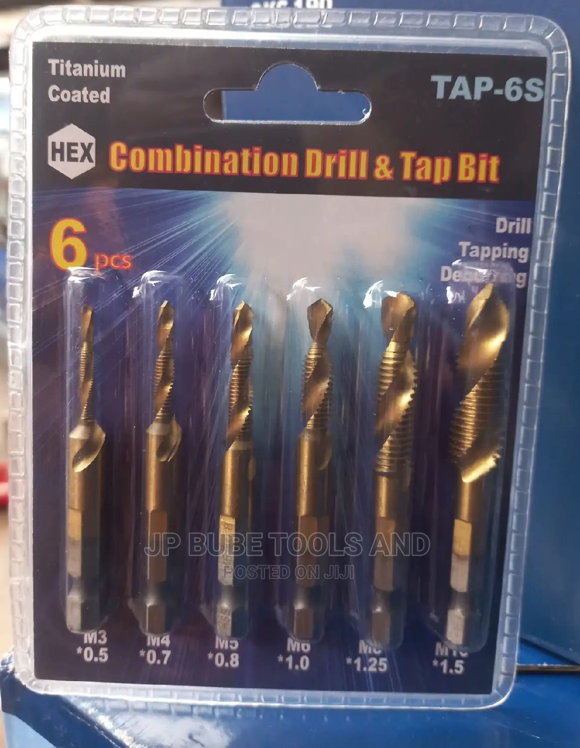 Set of Hex 3in1 Tapping Drill Bit (M3,M4,M5,M6,M8,M10) in Lagos Island