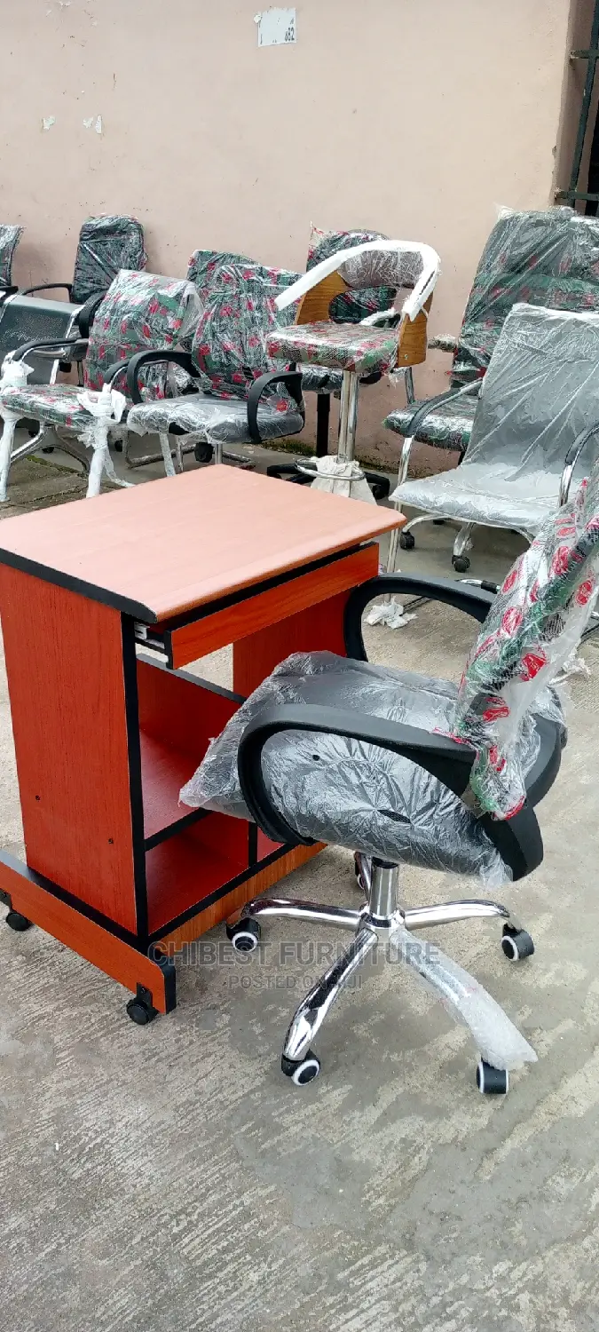 Standard Computer Table With Chair in Ikeja Furniture, Chibest