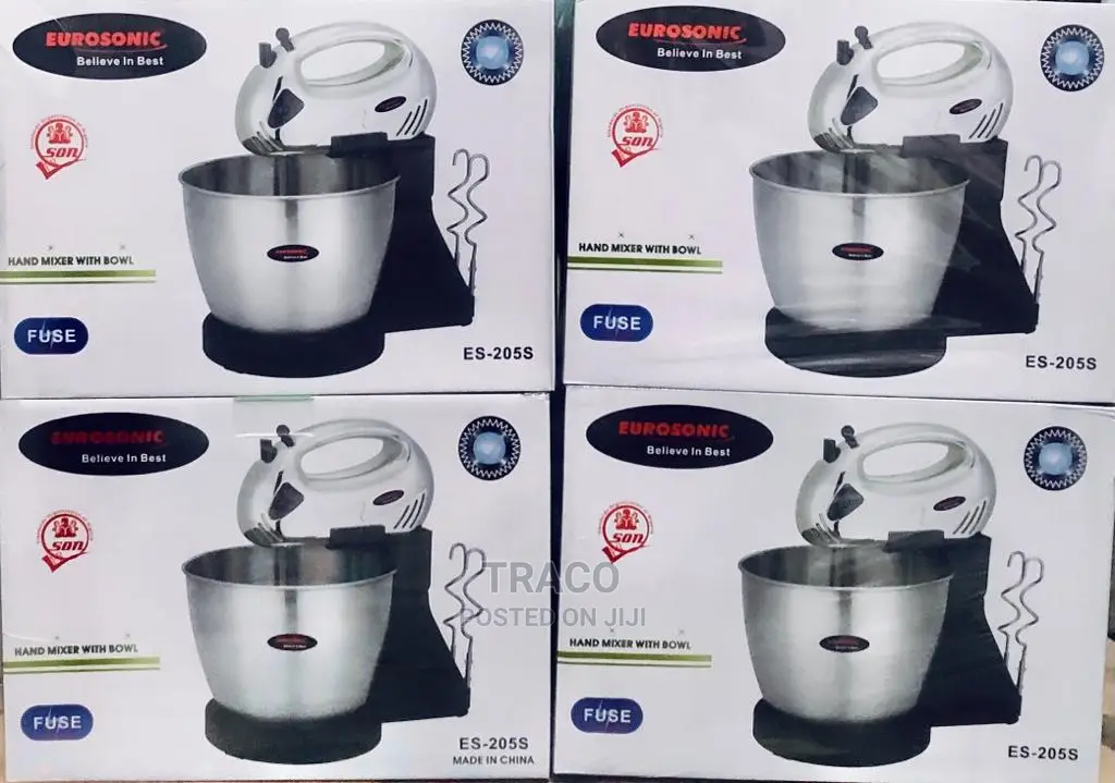 Eurosonic Hand Mixer/Cake Mixer With Bowl 2L in Lagos Island (Eko
