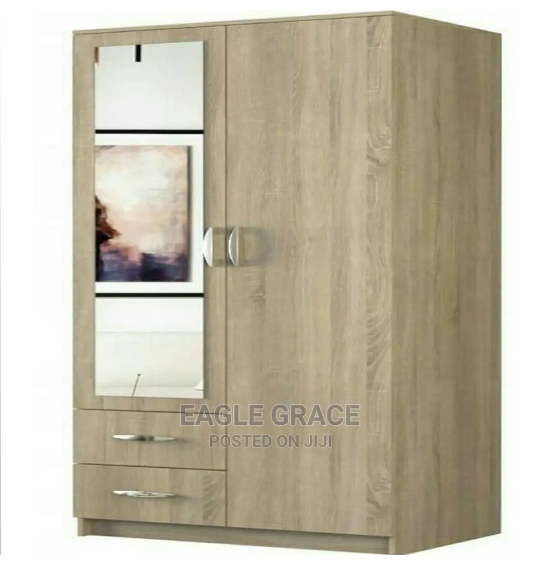 Modern Double Wardrobe With Mirror Frame in Lagos Island (Eko