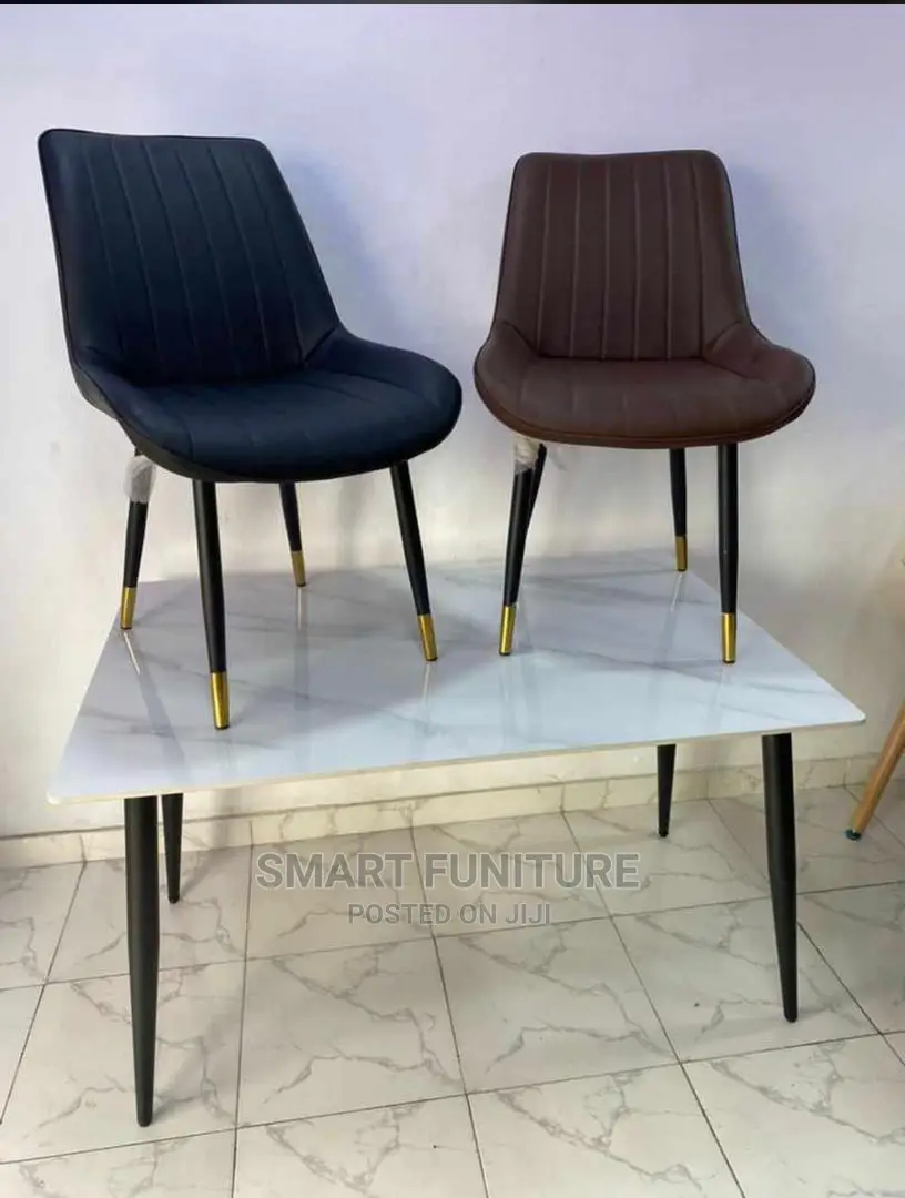 Classic Design Marble Top Dining Table With 2 Chairs in Lagos Island