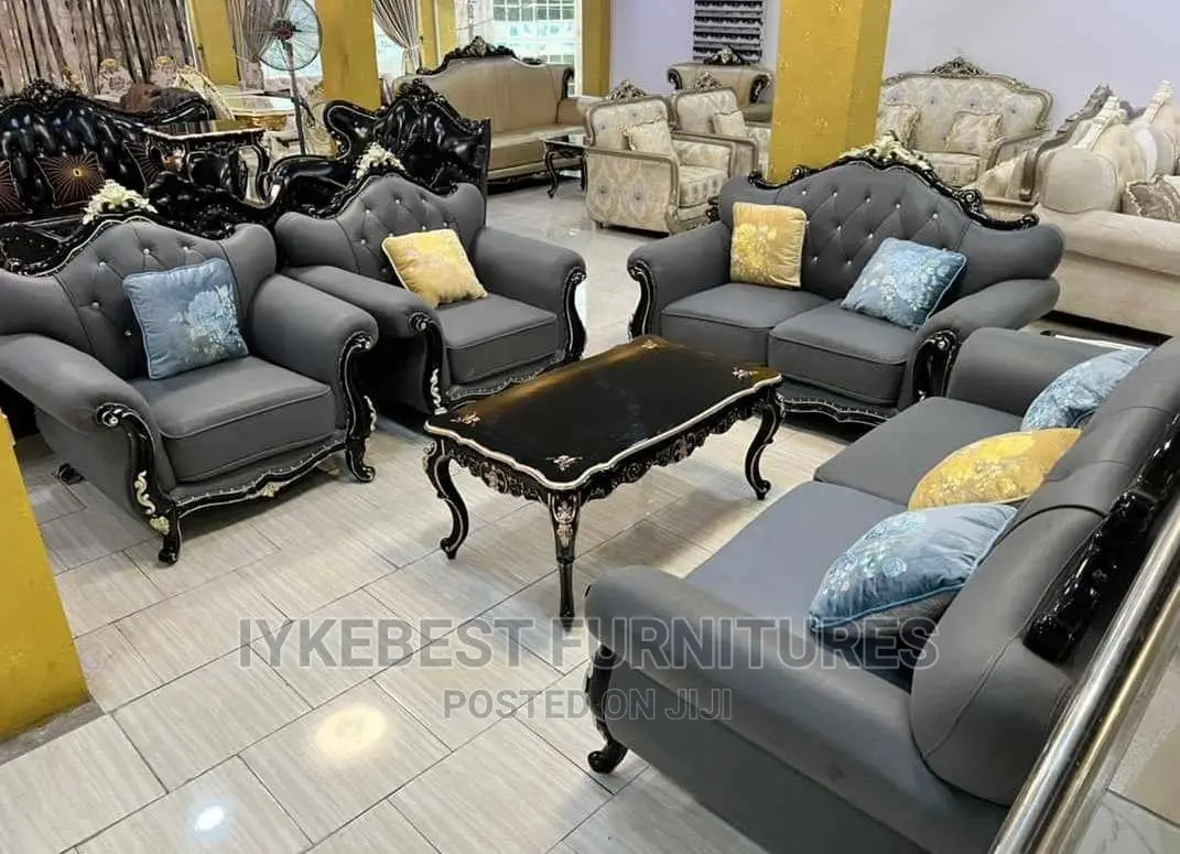 7 Seater Imported Turkish Royal Fabric Sofa Chair Set in Ojo