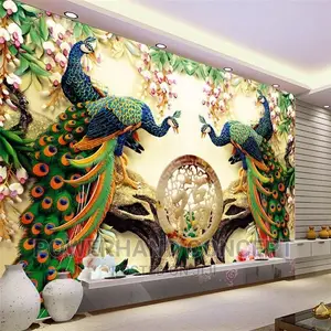 Photo - Phoenix TV Background Sofa Wall Decoration Mural