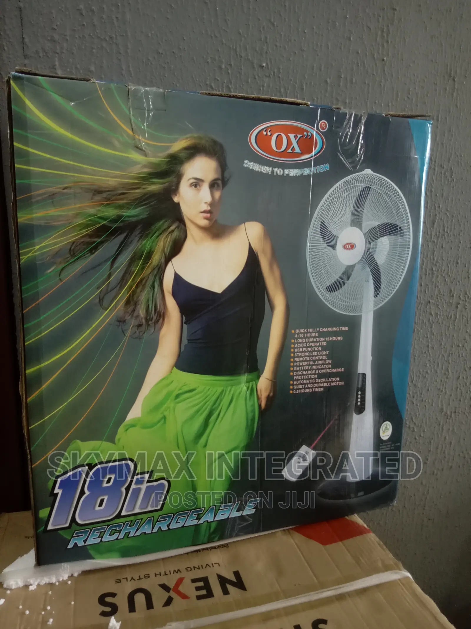 new-18-inches-rechargeable-ox-fan-in-ikeja-home-appliances-skymax
