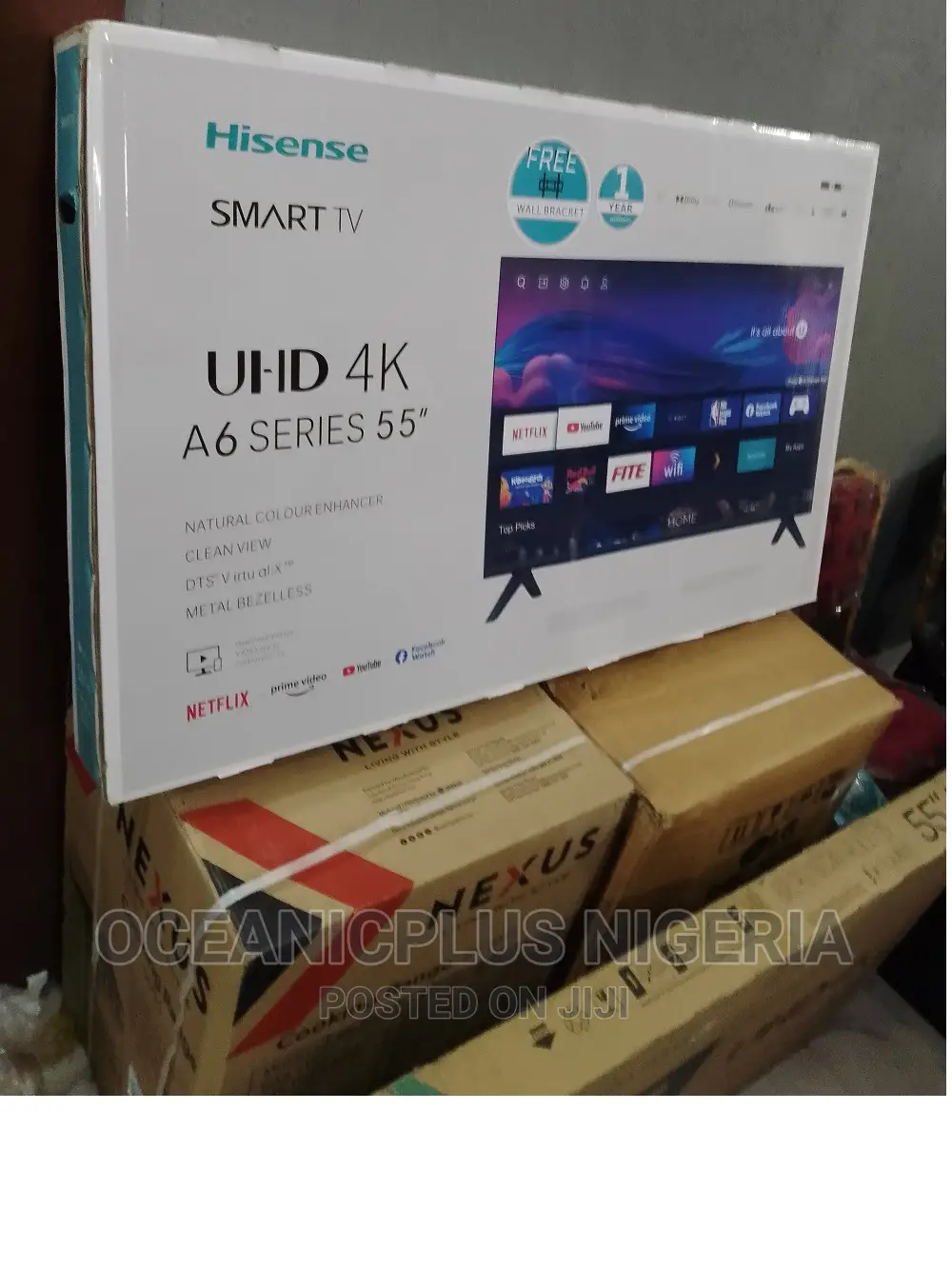 Great Quality Hisense 55 Inches Smart TV A6 Series in Lagos Island (Eko