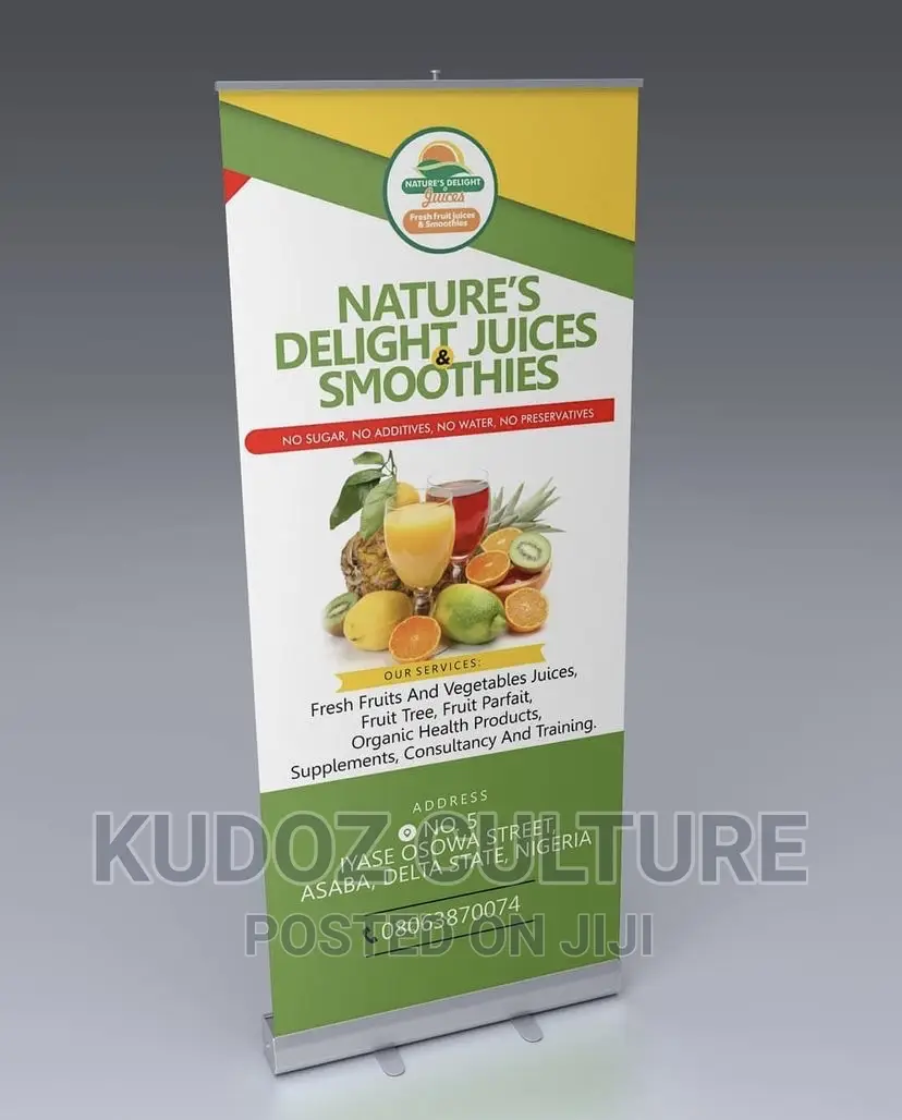 Original Role Up Stand Banner Print And Design in Surulere Printing Services, Kudoz Culture